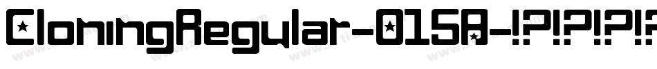CloningRegular-O15A字体转换