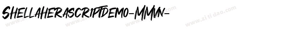 Shellaherascriptdemo-MMvn字体转换