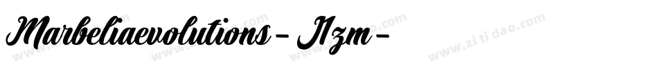 Marbeliaevolutions-J1zm字体转换