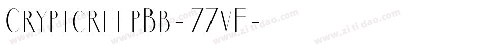 CryptcreepBb-7ZvE字体转换