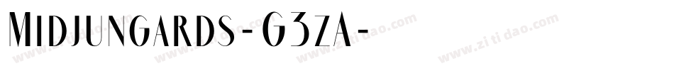 Midjungards-G3zA字体转换 Midjungards-G3zA字体转换