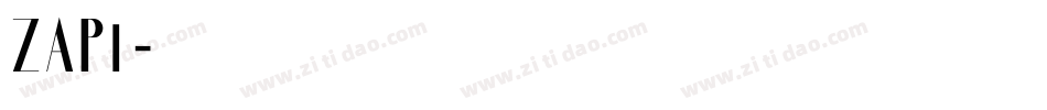 ZAPi字体转换