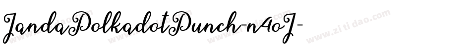 JandaPolkadotPunch-n4oJ字体转换
