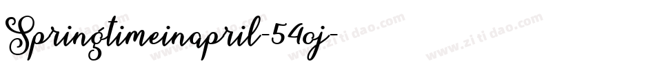 Springtimeinapril-54oj字体转换 Springtimeinapril-54oj字体转换