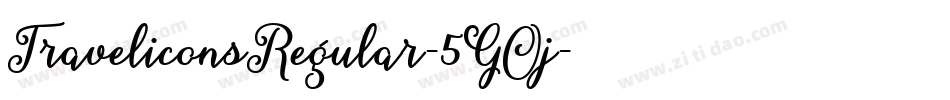 TraveliconsRegular-5GOj字体转换