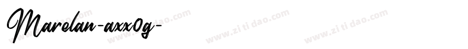 Marelan-axx0g字体转换