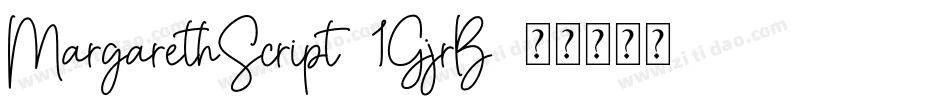 MargarethScript-1GjrB字体转换