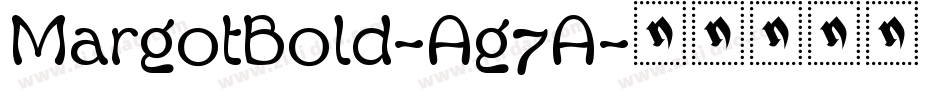 MargotBold-Ag7A字体转换