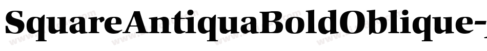 SquareAntiquaBoldOblique-J2An字体转换