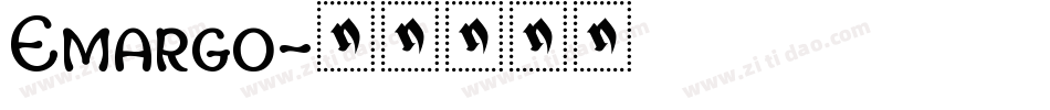 Emargo字体转换