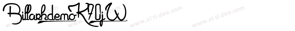 Billarkdemo-K70jW字体转换