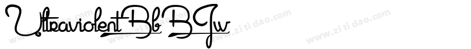 UltraviolentBb-BJw字体转换