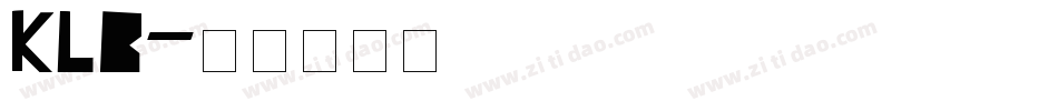KLB字体转换