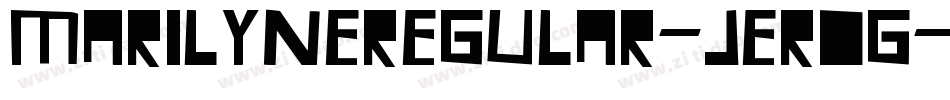 MarilyneRegular-jEROG字体转换