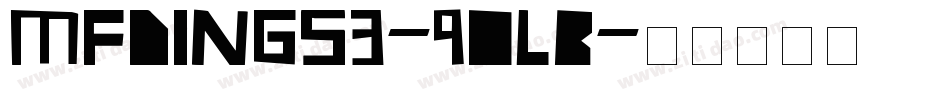 MfDings3-90LB字体转换