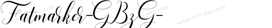 Fatmarker-GBzG字体转换