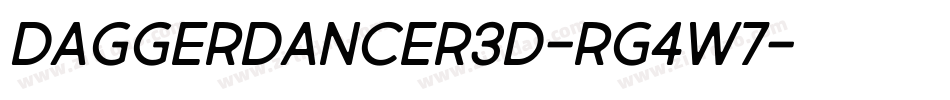 DaggerDancer3D-rg4w7字体转换