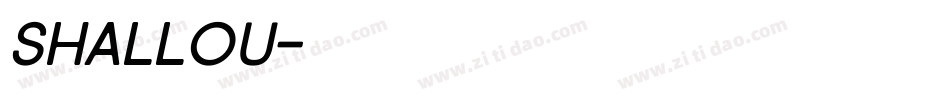 Shallou字体转换