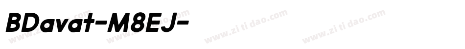 BDavat-M8EJ字体转换