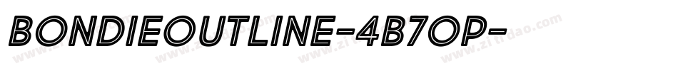 BondieOutline-4B7op字体转换