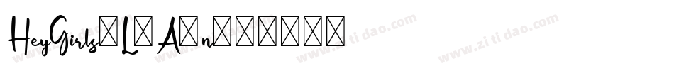 HeyGirls-L3A9n字体转换