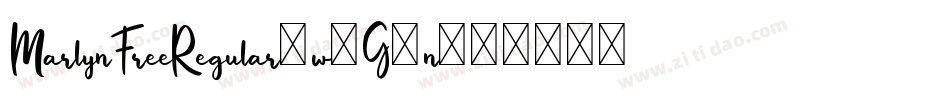 MarlynFreeRegular-w1G9n字体转换