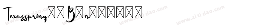 Texasspring-8B9n字体转换