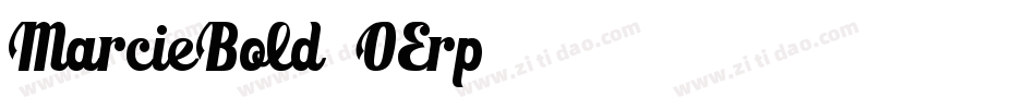 MarcieBold-OErp字体转换