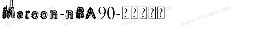 Maroon-nRA90字体转换