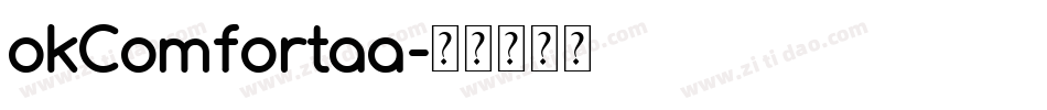 okComfortaa字体转换