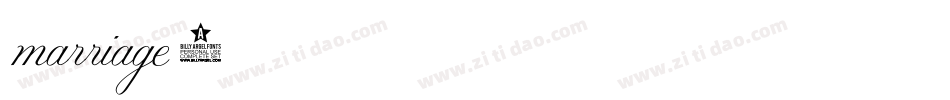 marriage-2字体转换