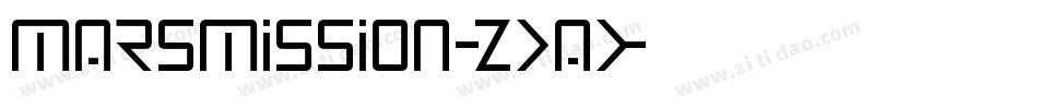 MarsMission-Zxax字体转换