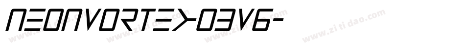 NeonVortex-O3V6字体转换