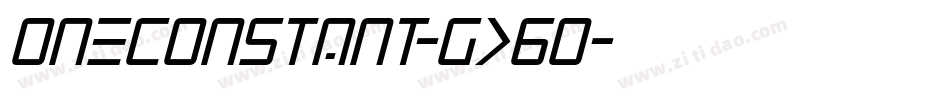 OneConstant-gx6q字体转换 OneConstant-gx6q字体转换