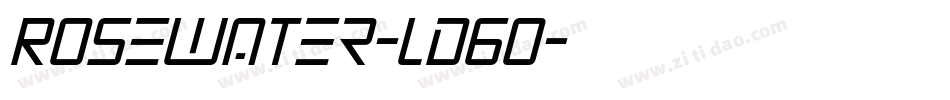 Rosewater-ld6q字体转换