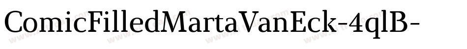 ComicFilledMartaVanEck-4qlB字体转换