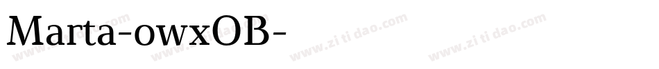 Marta-owxOB字体转换