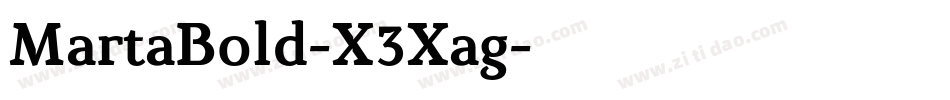 MartaBold-X3Xag字体转换