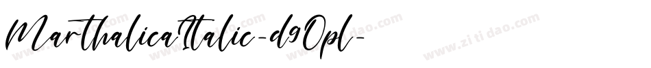 MarthalicaItalic-d9Opl字体转换