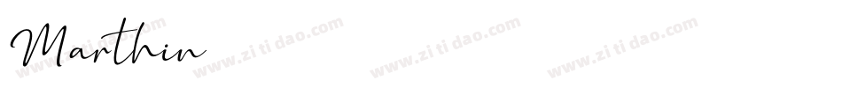 Marthin字体转换