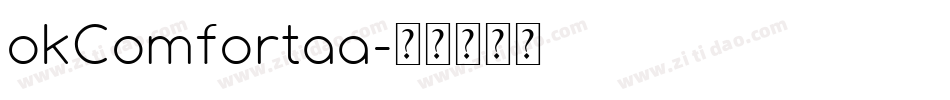 okComfortaa字体转换