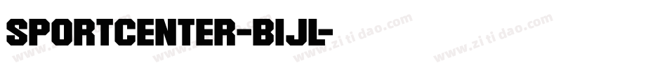 SportCenter-B1jl字体转换