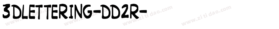 3DLettering-dd2R字体转换