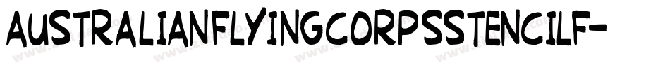 Australianflyingcorpsstencilf-EG1W字体转换