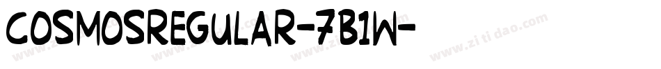 Cosmosregular-7B1w字体转换
