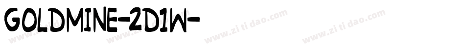 Goldmine-2d1w字体转换