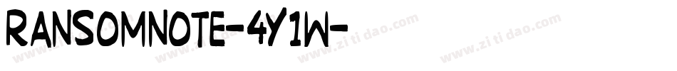 Ransomnote-4y1W字体转换