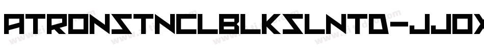 Atronstnclblkslntd-JJ0x字体转换