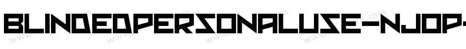 BlindedPersonalUse-nJ0P字体转换