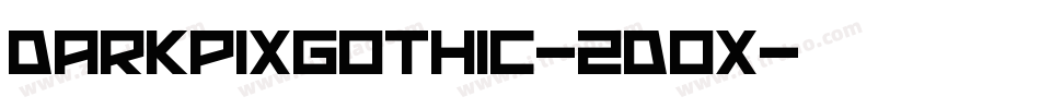DarkpixGothic-2D0X字体转换
